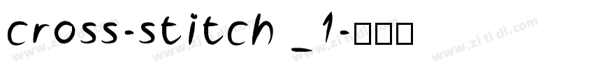 cross-stitch _1字体转换